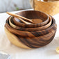 natural wood bowl