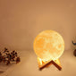 Moon-shaped night light