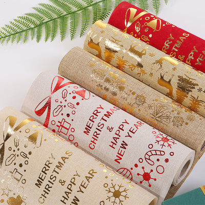 Christmas-themed table runner