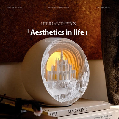 Retro Castle Aroma Diffuser Night Light