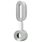 Self-cleaning anti-static hairbrush for women