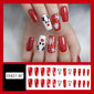 Christmas-themed nail art