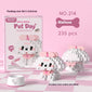 Cute pet building block set
