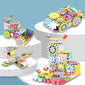 Building block gear assembly set