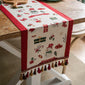 Christmas-themed table runner