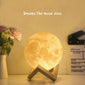 Moon-shaped night light