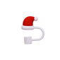 Christmas-themed straw dust caps