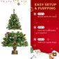 Christmas Tree with LED lights 4-piece set