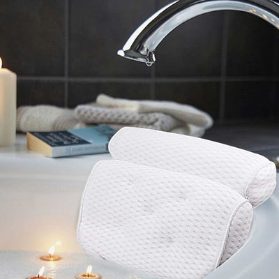 Bath Pillow - Ergonomic Neck Support for Relaxing Soaks, Easy Clean & Durable