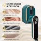 Portable rotating steam iron