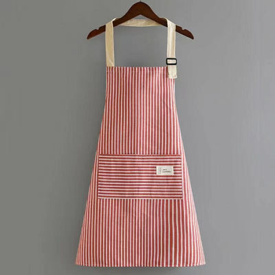 Thin cotton and linen apron