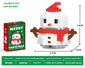 Christmas tree-themed building block set