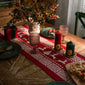 Christmas-themed table runner