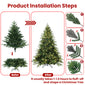 PVC Christmas tree with lights