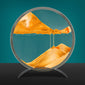 Glass sand painting