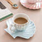Pearl shell coffee cup