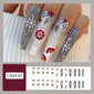 Christmas-themed nail art