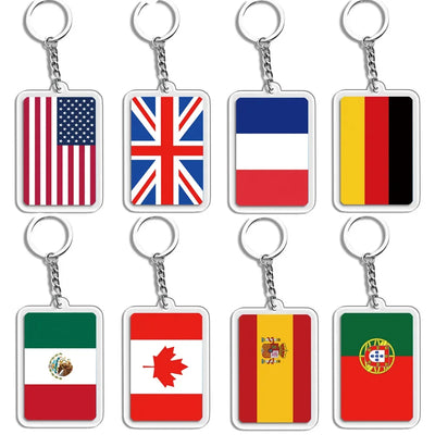 World Cup National Team Support Keychain
