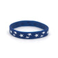 US Flag Red, White, and Blue Star Silicone Wristband
