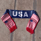 US Flag Satin Fan Scarf