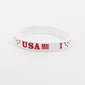 US Flag Red, White, and Blue Star Silicone Wristband