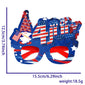 New American Independence Day Party Glasses July 4th National Day Party Decoration Accessories USA Stars and Stripes Glasses Fra