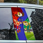 The FIFA 2026 World Cup mascot cartoon car mid-pillar stickers
