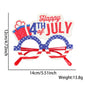 New American Independence Day Party Glasses July 4th National Day Party Decoration Accessories USA Stars and Stripes Glasses Fra