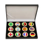 World Cup-Themed Commemorative Coin Set: 12 National Flag Football Coins