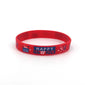 US Flag Red, White, and Blue Star Silicone Wristband