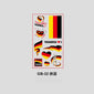 2026 USA-Canada-Mexico World Cup National Flag Tattoo Stickers