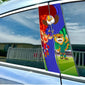The FIFA 2026 World Cup mascot cartoon car mid-pillar stickers