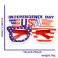 New American Independence Day Party Glasses July 4th National Day Party Decoration Accessories USA Stars and Stripes Glasses Fra