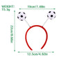Football-Themed Elastic Headband