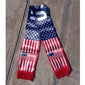 US Flag Satin Fan Scarf