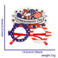 New American Independence Day Party Glasses July 4th National Day Party Decoration Accessories USA Stars and Stripes Glasses Fra