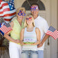 New American Independence Day Party Glasses July 4th National Day Party Decoration Accessories USA Stars and Stripes Glasses Fra