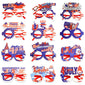 New American Independence Day Party Glasses July 4th National Day Party Decoration Accessories USA Stars and Stripes Glasses Fra