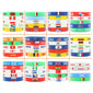 World Cup National Team Support Rubber Wristbands