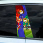 The FIFA 2026 World Cup mascot cartoon car mid-pillar stickers