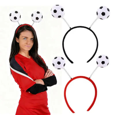 Football-Themed Elastic Headband