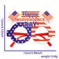 New American Independence Day Party Glasses July 4th National Day Party Decoration Accessories USA Stars and Stripes Glasses Fra
