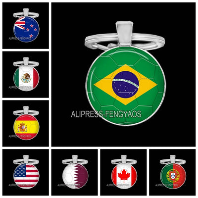World Cup National Team Keychains