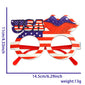 New American Independence Day Party Glasses July 4th National Day Party Decoration Accessories USA Stars and Stripes Glasses Fra