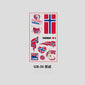2026 USA-Canada-Mexico World Cup National Flag Tattoo Stickers