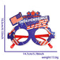 New American Independence Day Party Glasses July 4th National Day Party Decoration Accessories USA Stars and Stripes Glasses Fra