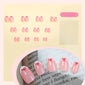 Stylish French manicure with a bow design.