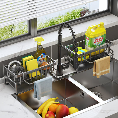 Kitchen sink storage rack