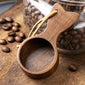 Black walnut wood short-handled coffee spoon