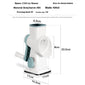 Multi-functional manual vegetable shredder